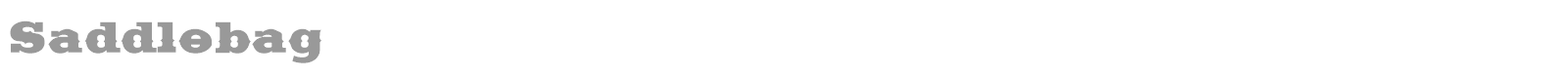 Saddlebag Black font preview
